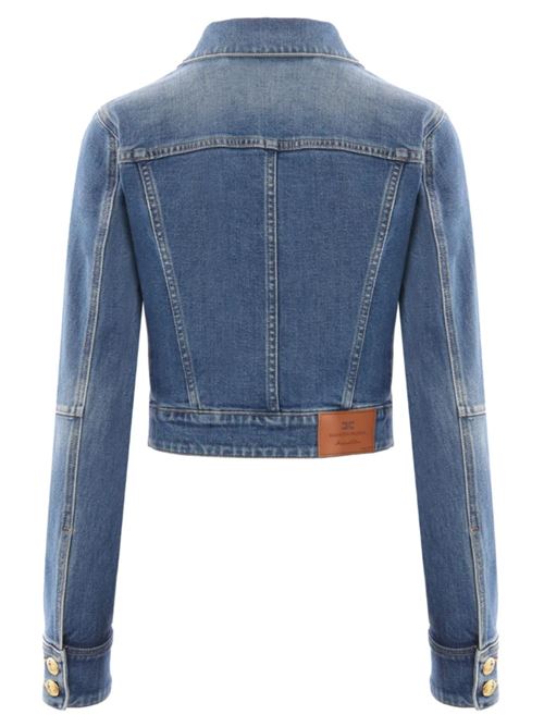 GIACCA CROPPED IN DENIM ELISABETTA FRANCHI | BJ37I51E2139 blue vintage